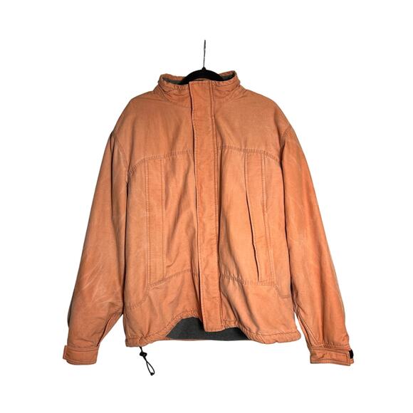 The Territory Ahead L Tall Rust Orange Blanket Lined Utility Gorpcore Apres Coat - Picture 1 of 11